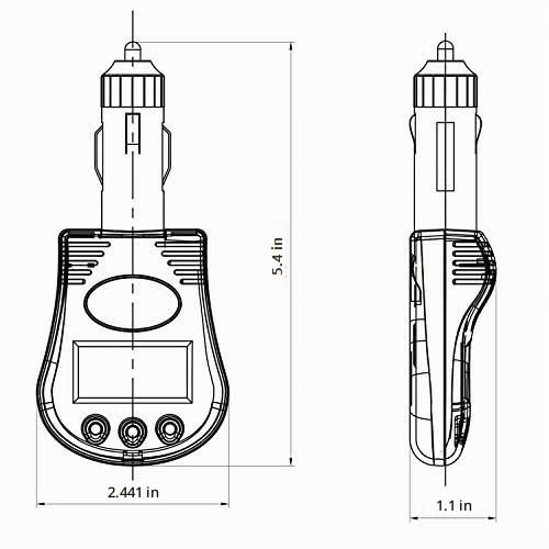 Probador de batería y sistema de carga de 12 V, prueba de estado de...