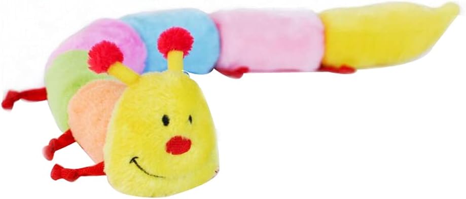 ZippyPaws Deluxe Caterpillar - Juguetes para perros para mantenerlo...