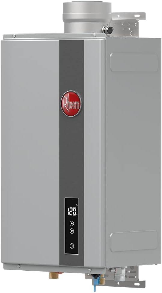 Rheem RTG Series 9.5 GPM Calentador de agua sin tanque de gas natur...