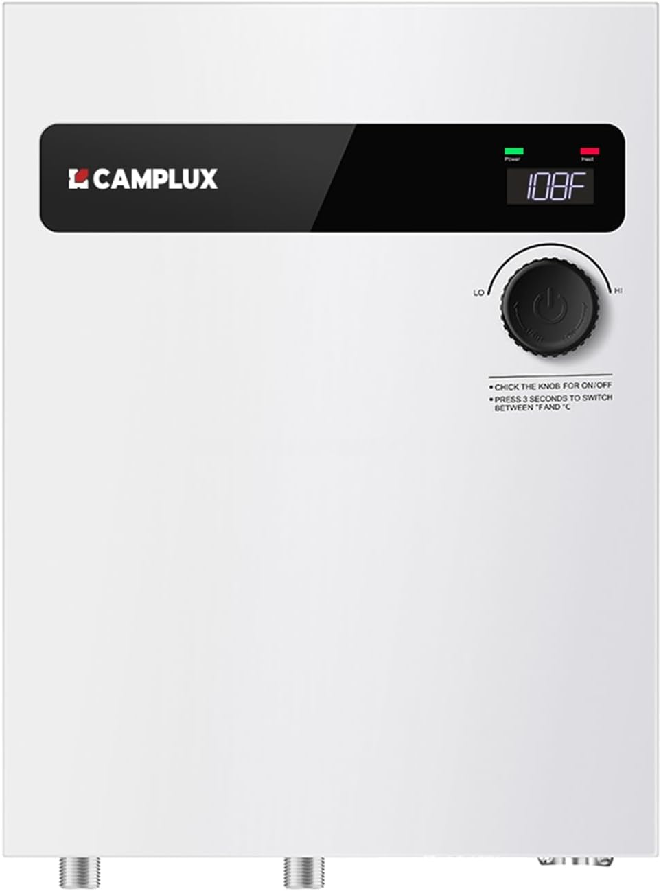 CAMPLUX - Calentador de agua eléctrico sin tanque de 18 kW, calenta...