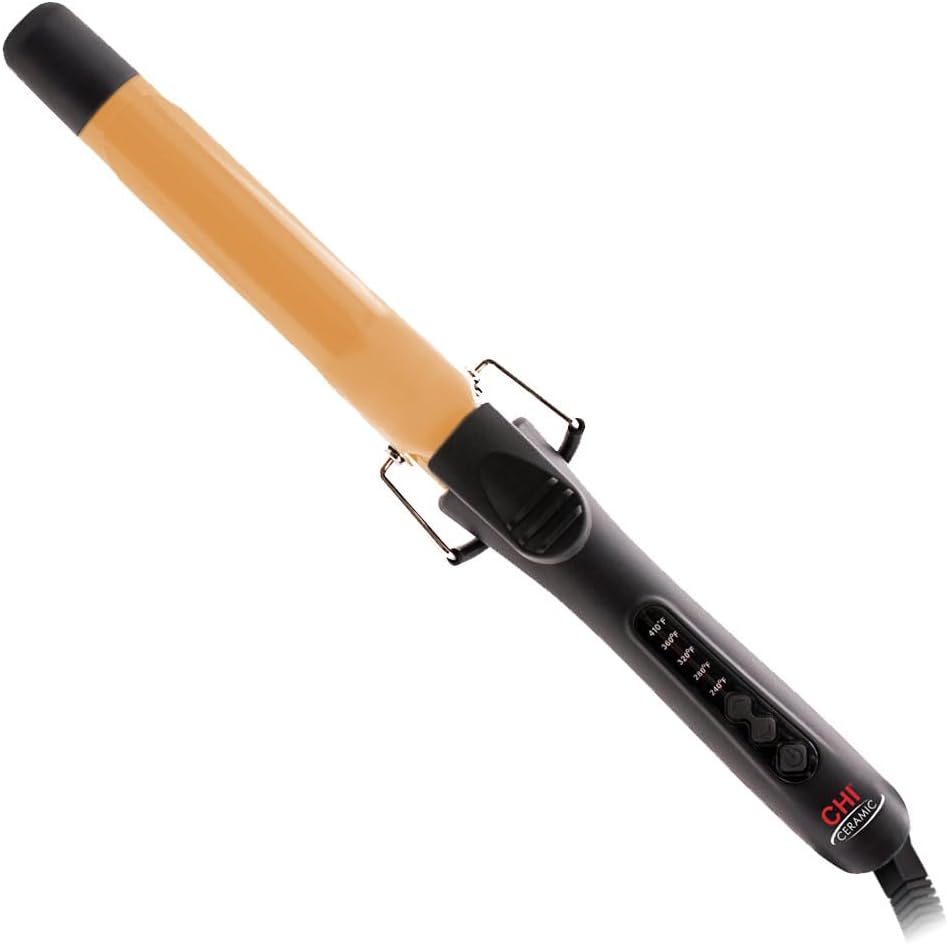 CHI Rizador de turmalina de cerámica de 1 pulgada, negro