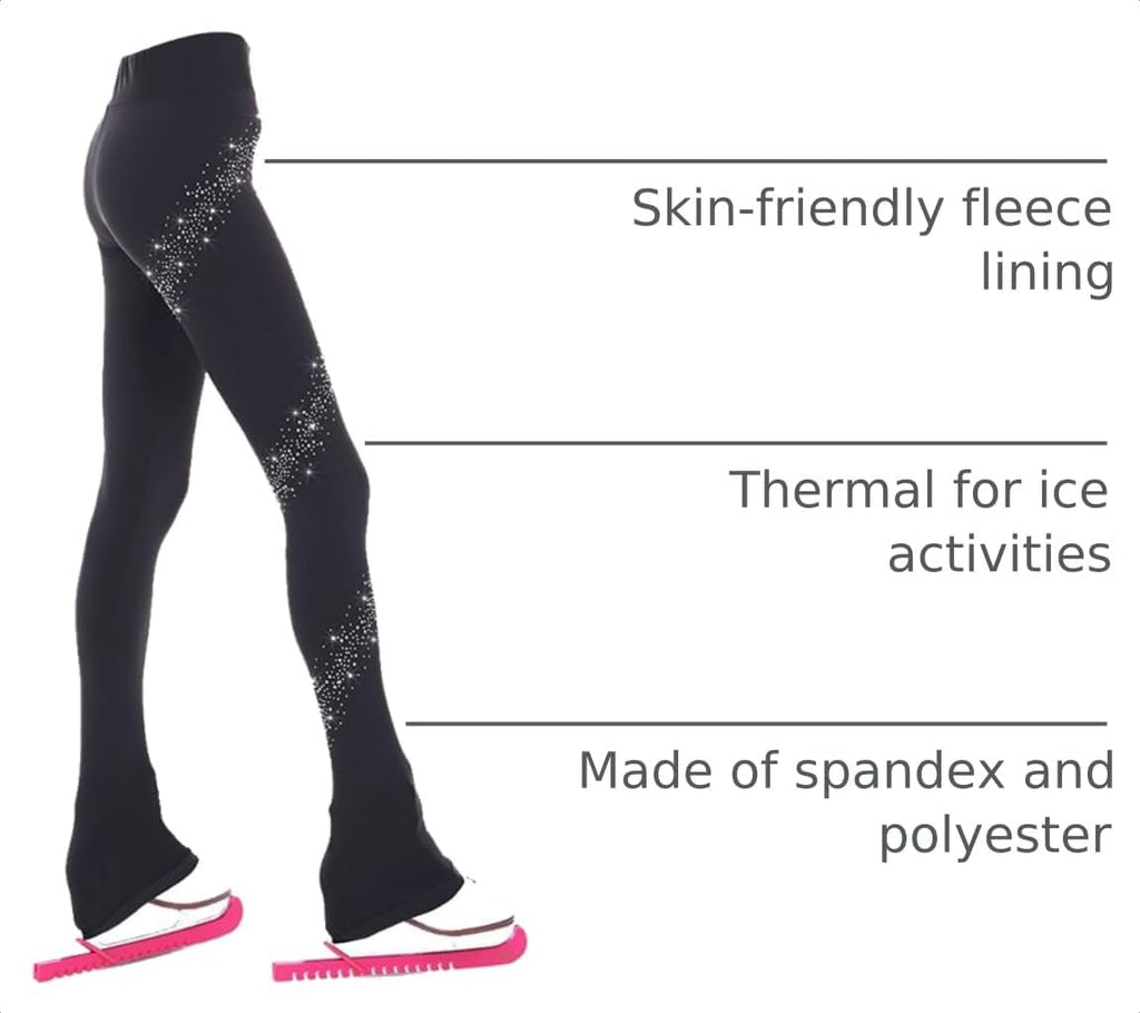 Pantalones de patinaje artístico sobre hielo para niñas, pantalones...