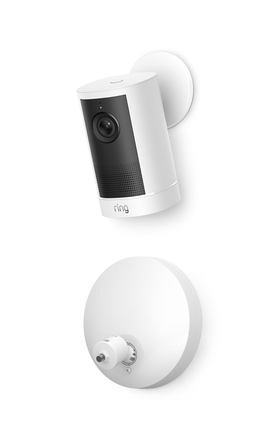 Ring Outdoor Cam 4K Plus (modelo más reciente), con batería, blanca...