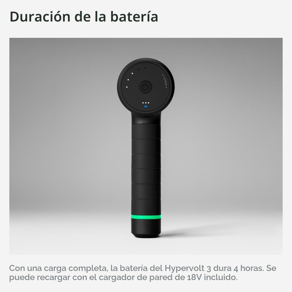Hyperice Hypervolt 3 - Pistola de masaje de percusión de mano con t...