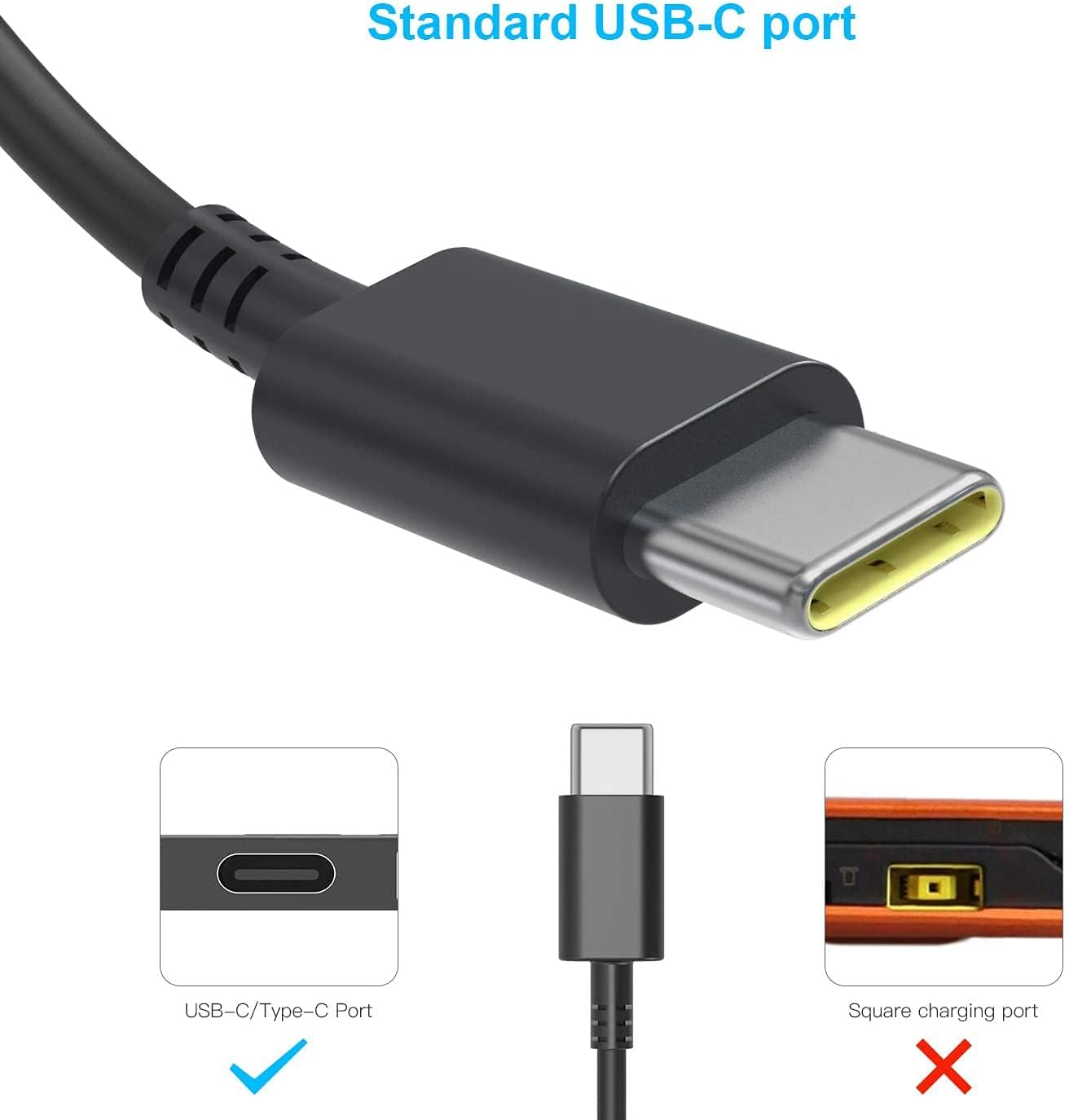 Cargador de portátil USB tipo C universal 65W 45W compatible con Le...