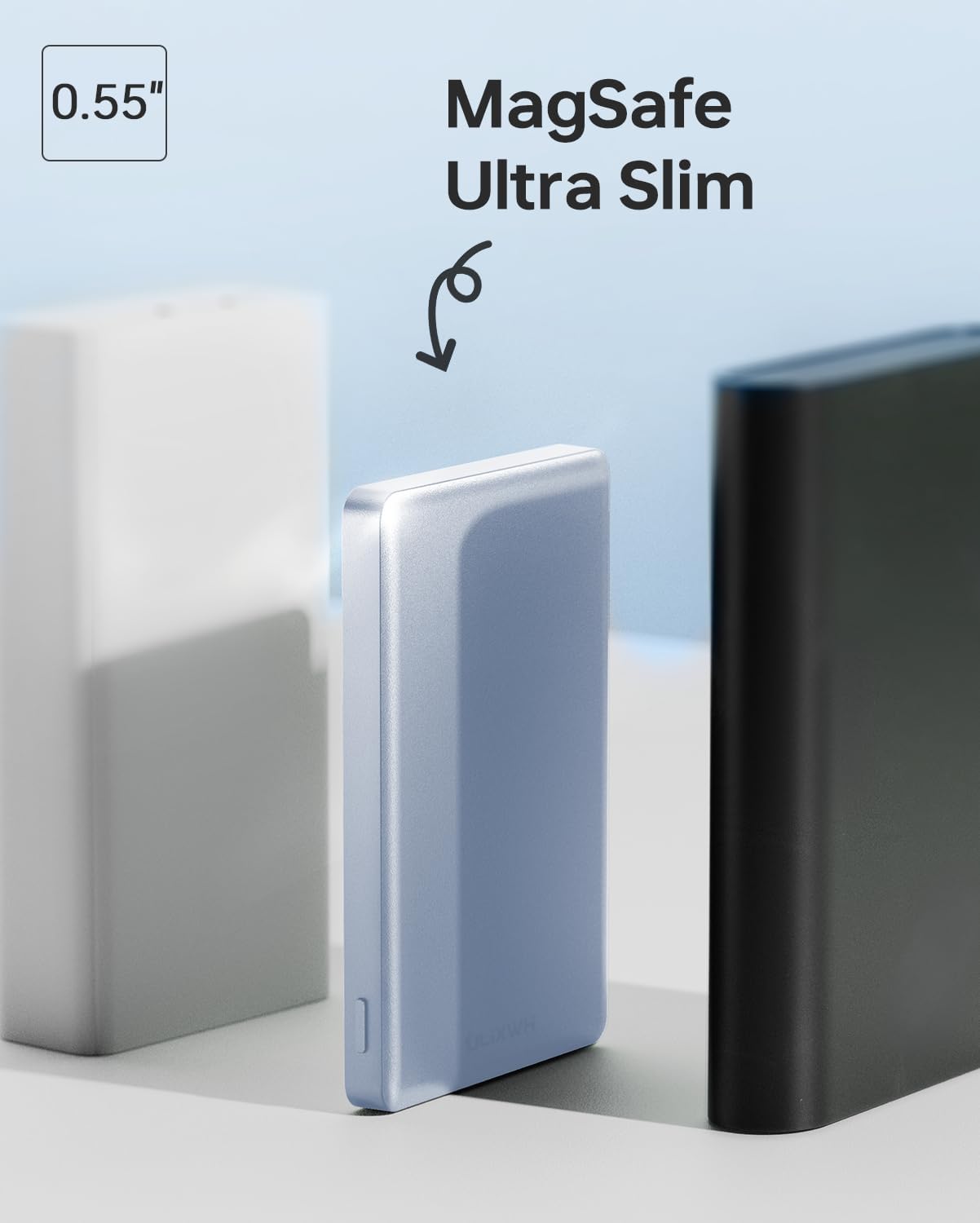 ULiXWH 10,000mAh para banco de energía MagSafe ultra delgado, carga...