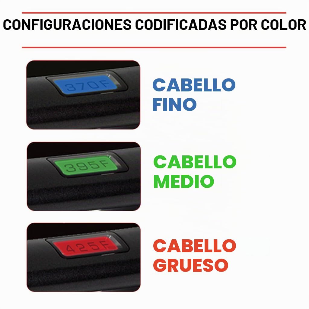 Plancha para cabello, Chi G2 de cerámica y titanio, 1.25 pulgadas,...