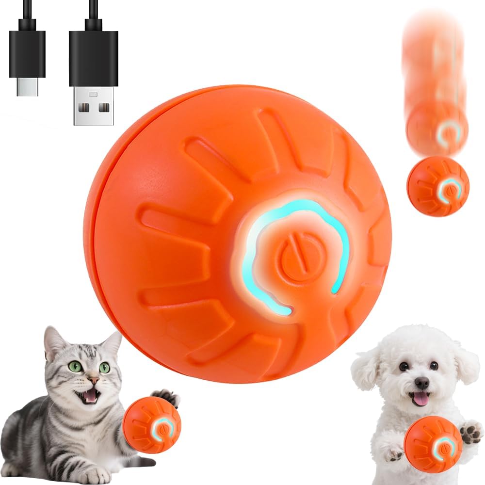 Pelota de juguete interactiva que se mueve automáticamente para mas...