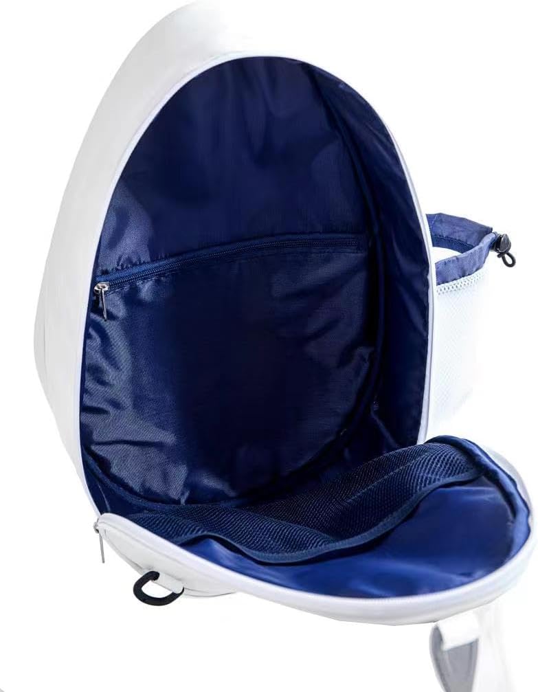 Uriyesobida Mochila de Tenis Cruzada de un Hombro de PU Blanco para...