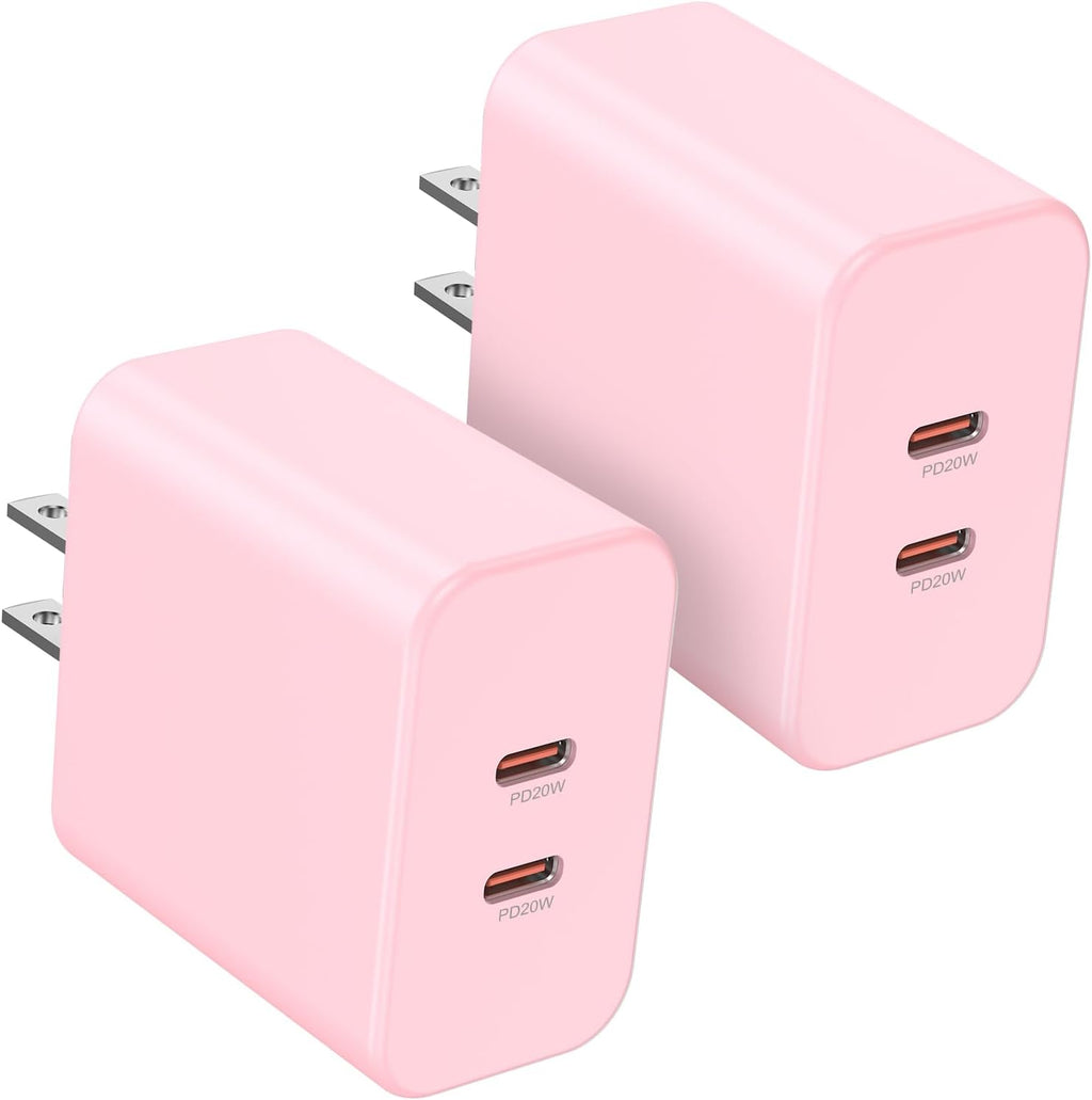 Susnwere Bloque de cargador USB C dual de 40 W, adaptador de corrie...
