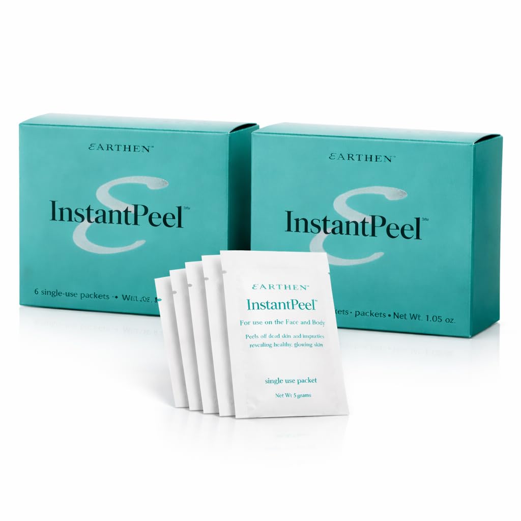 Earthen - Paquete de 2 paquetes exfoliantes instantáneos, exfoliant...