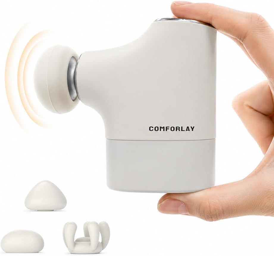 COMFORLAY Mini pistola de masaje portátil, masajeador muscular de p...