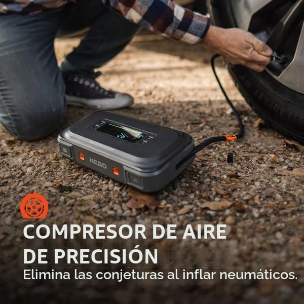 NEBO Assist Air 2000XP Arrancador y Compresor de Aire | Caja de Sum...