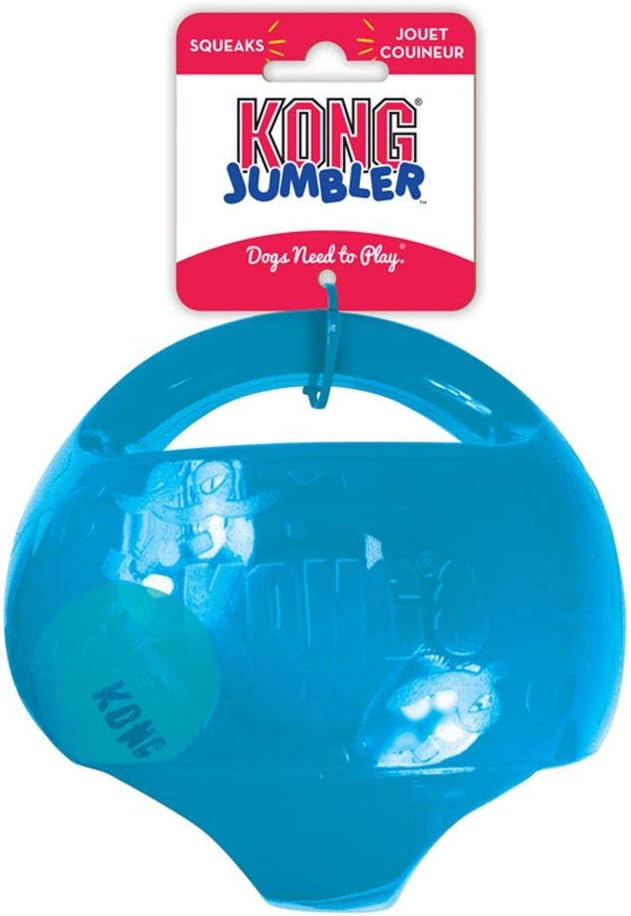 KONG Jumbler Ball - Juguete interactivo para perros y cachorros, ju...