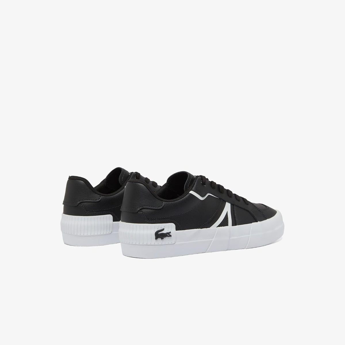 Lacoste Tenis L004 para hombre, negro\/blanco, 11.5