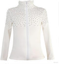 JoyCan Chaqueta de patinaje artístico con forro polar de manga larg...