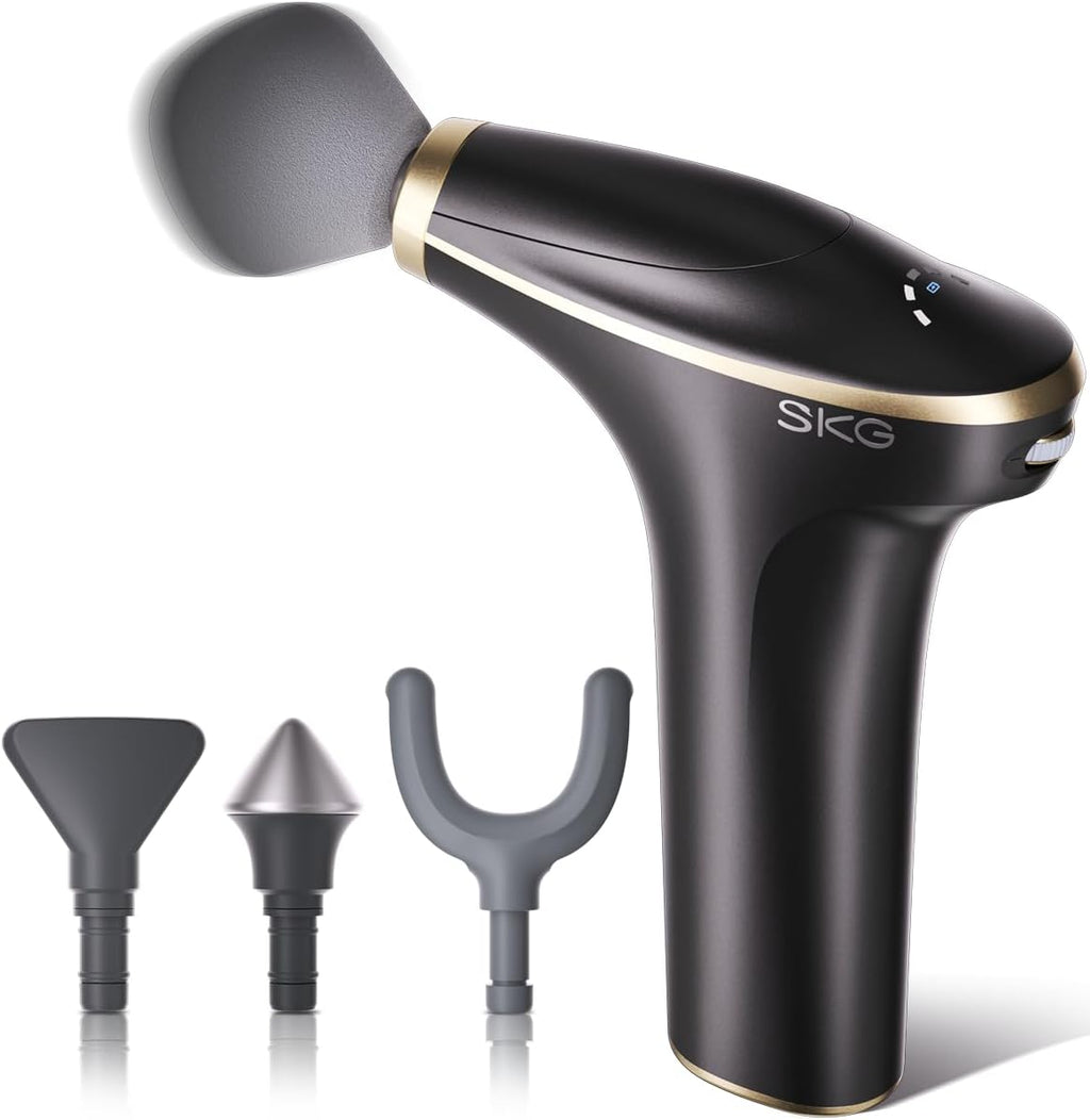 SKG Mini pistola de masaje de tejido profundo para mujeres y hombre...