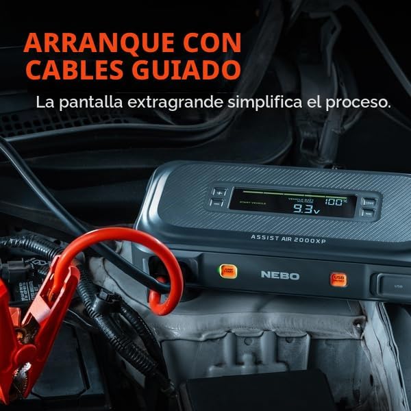NEBO Assist Air 2000XP Arrancador y Compresor de Aire | Caja de Sum...