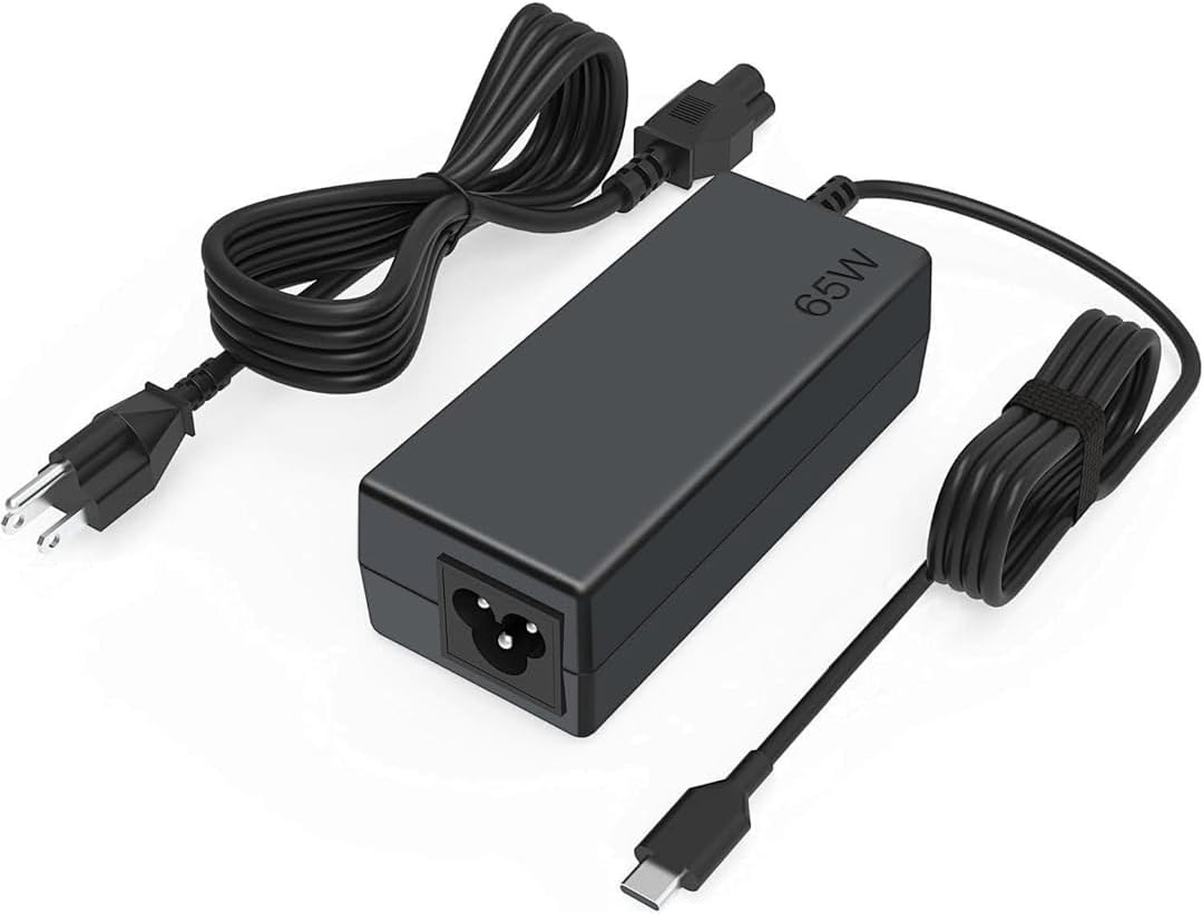 Cargador para laptop 65 W, adaptador de corriente USB C compatible...