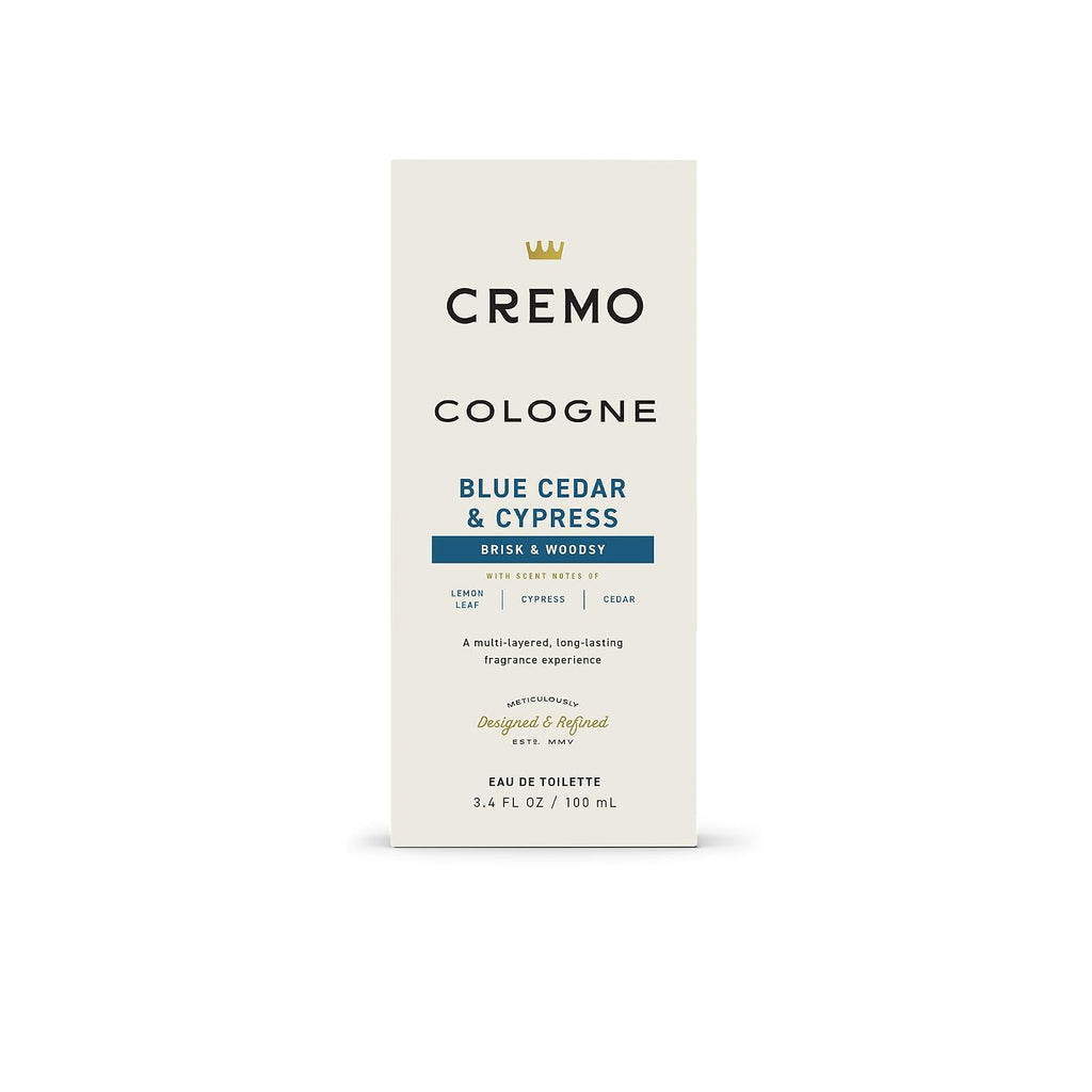Cremo Cologne For Men - Spray de colonia para hombre de cedro azul...