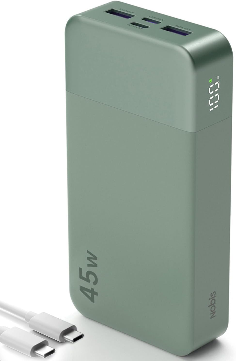 NOBIS Cargador portátil, banco de energía de 20000 mAh, carga rápid...