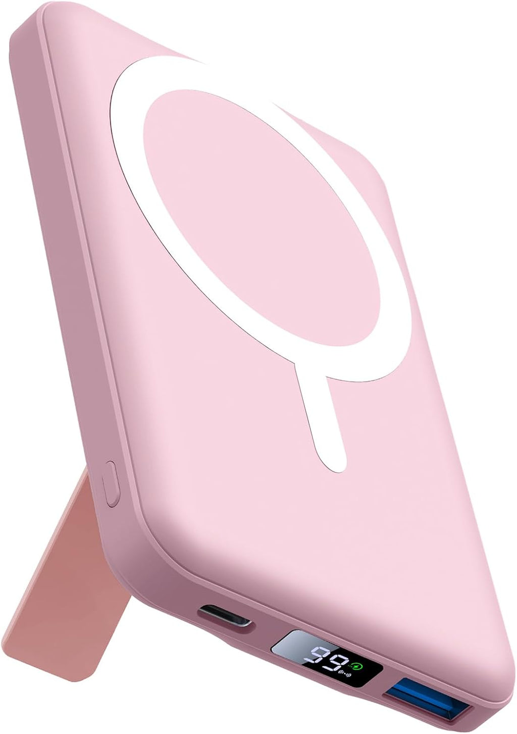 AOGUERBE Cargador portátil MagSafe, banco de energía magnético de 1...