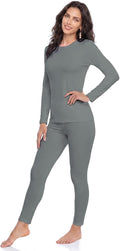 WEERTI Ropa interior térmica para mujeres Long Johns con forro pola...