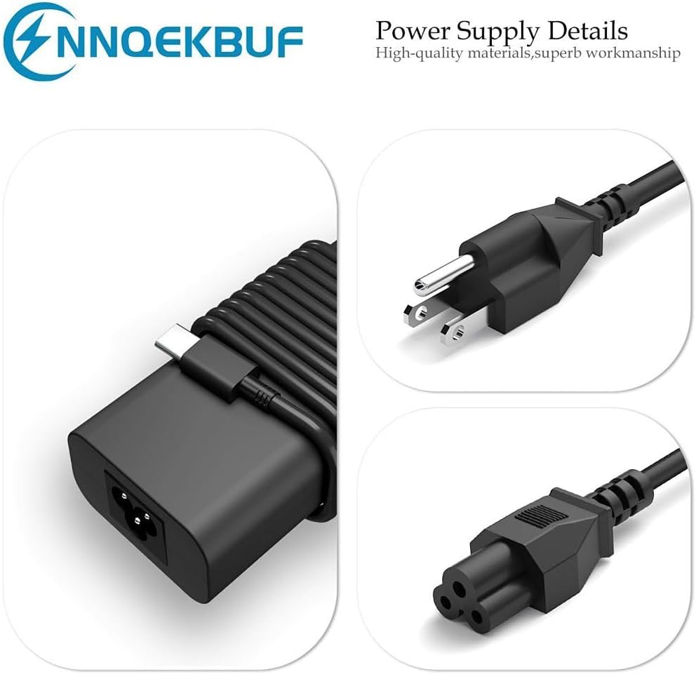 Cargador delgado para portátil USB C de 65 W y 60 W, compatible con...