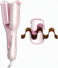 SHEGLAM Ondulador de cabello ondulado de playa (rosa, 0.75 pulgadas)