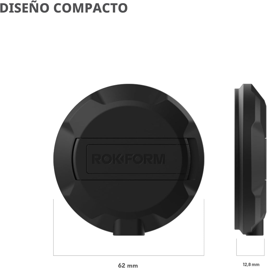 Rokform Cargador inalámbrico magnético con soporte, incluye cable U...