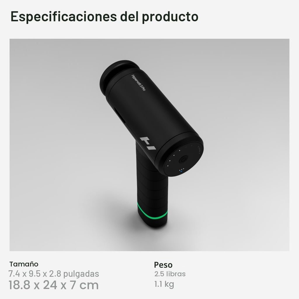Hyperice Hypervolt 3 Pro - Pistola de masaje de percusión profesion...