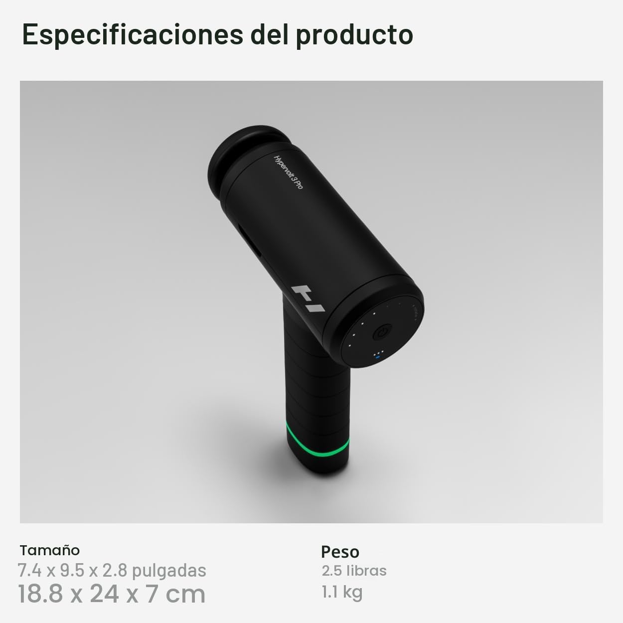 Hyperice Hypervolt 3 Pro - Pistola de masaje de percusión profesion...