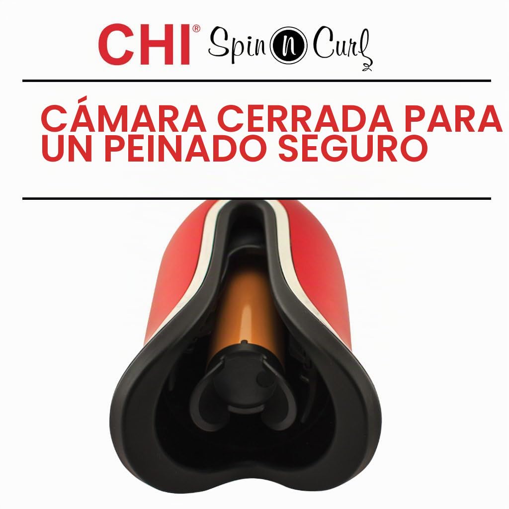 CHI Spin N Curl, rizador para rizos y ondas saludables y brillantes...