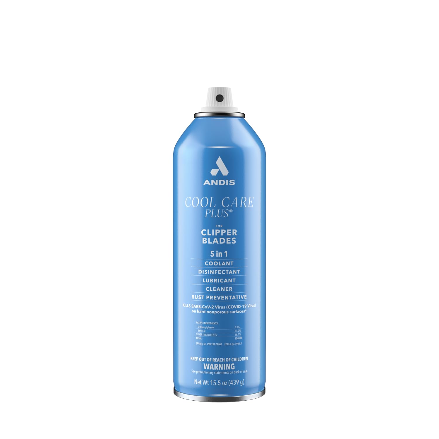 Andis 12750 Cool Care Plus 5-en-1 Aerosol para Cortadora, lata de 1...