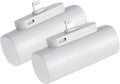 Miady Paquete de 2 mini cargadores portátiles con conector integrad...