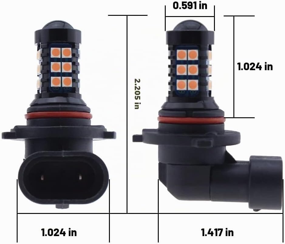 GLOFE 9005 9006 HB3 HB4 Bombillas LED Rosa Púrpura H10 Luz Antinieb...