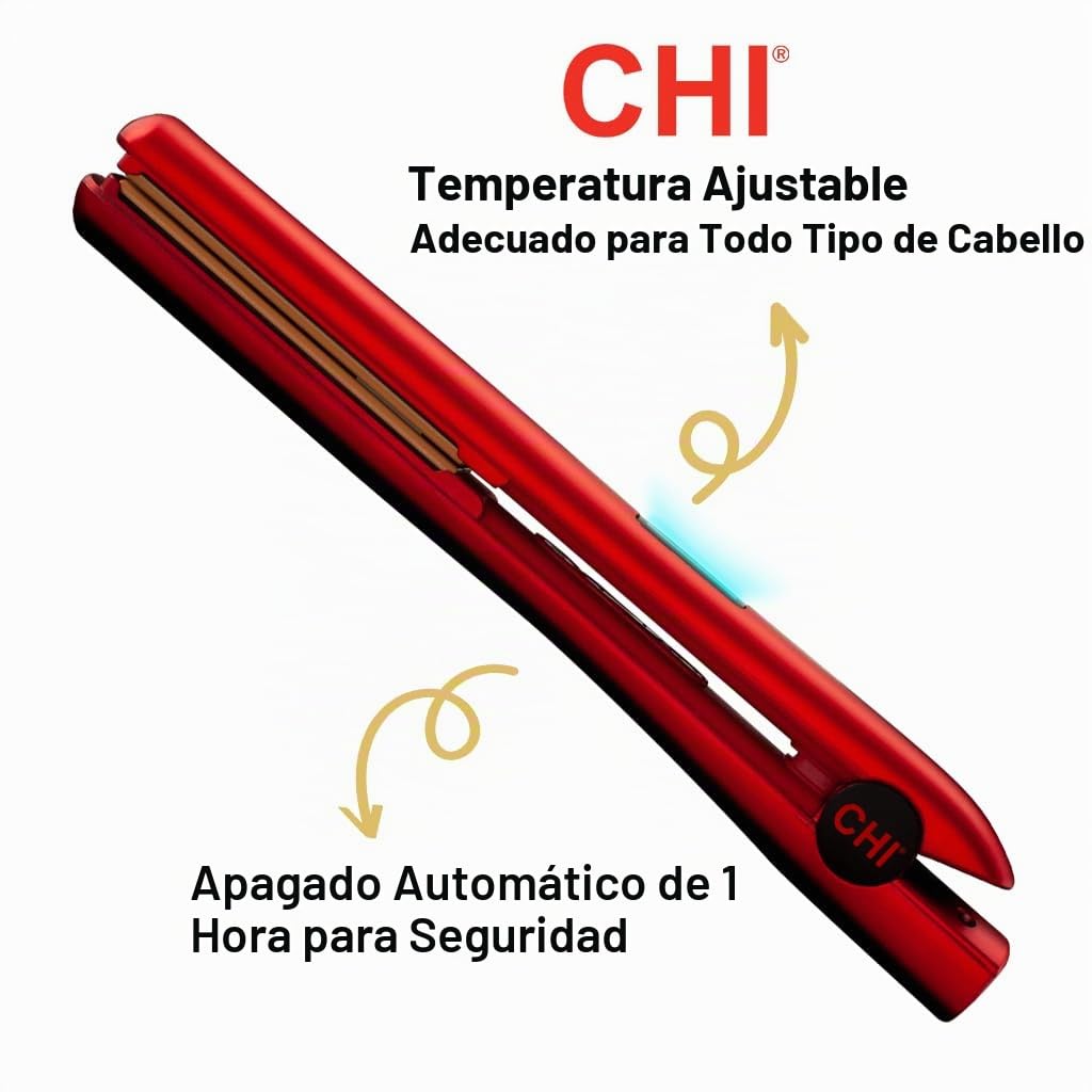 CHI Plancha de pelo de cerámica digital original de 1 pulgada, plan...