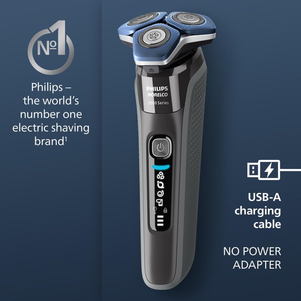 Philips Norelco Shaver 7300, afeitadora eléctrica recargable en sec...