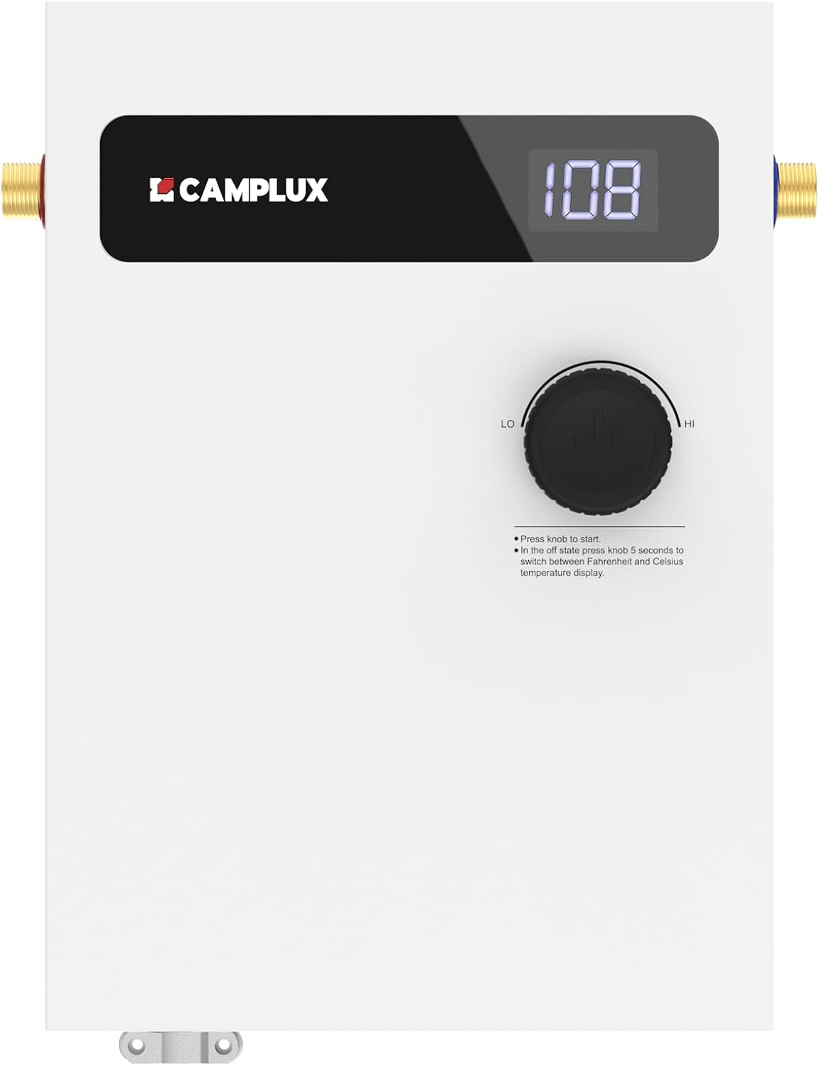 CAMPLUX Calentador de Agua Eléctrico Sin Tanque de 11kW 240 Voltios...