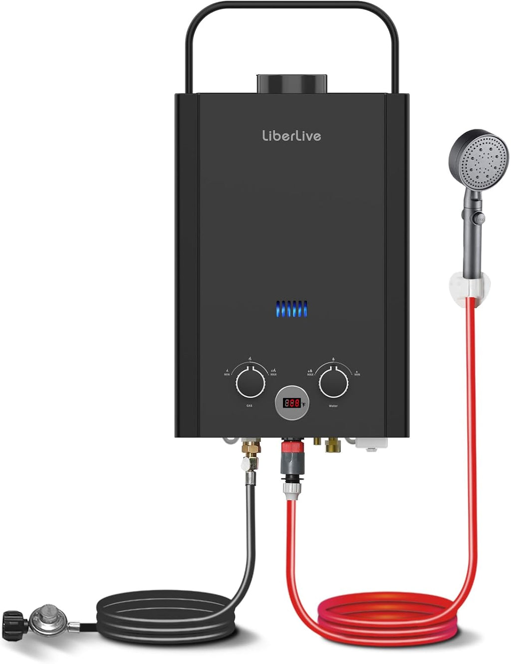 Calentador de agua de propano, 6L 1.58GPM 41000 BTU Calentador de a...