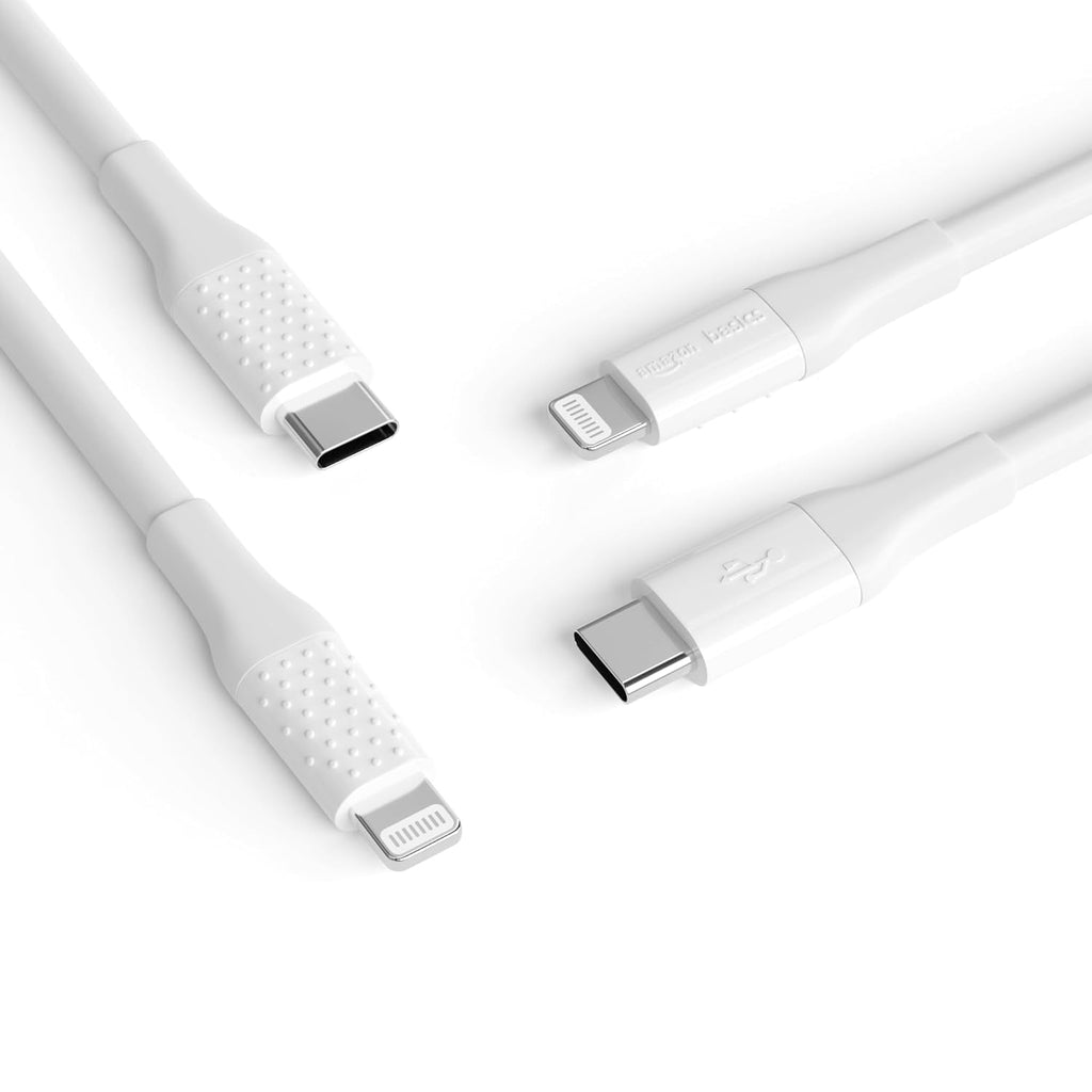 Amazon Basics Cable de carga rápida USB-C a Lightning con certifica...
