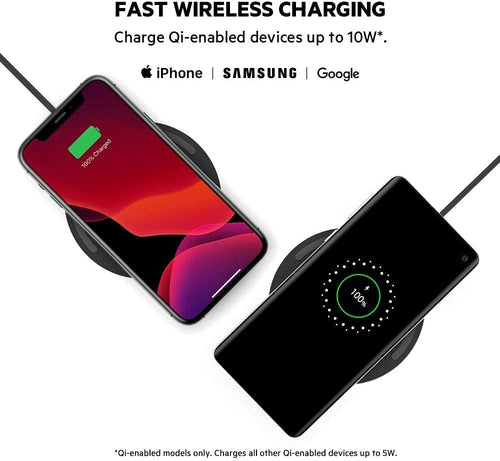 Belkin Almohadilla de carga inalámbrica de carga rápida, almohadill...
