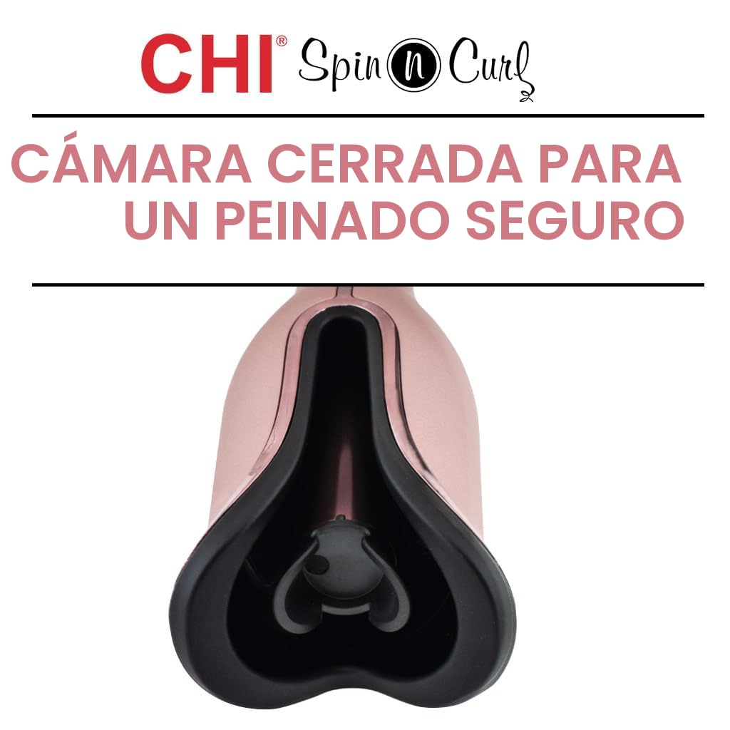 CHI Spin N Curl, rizador para rizos y ondas saludables y brillantes...