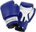 ProForce - Guantes de boxeo de piel sintética, color azul y blanco,...