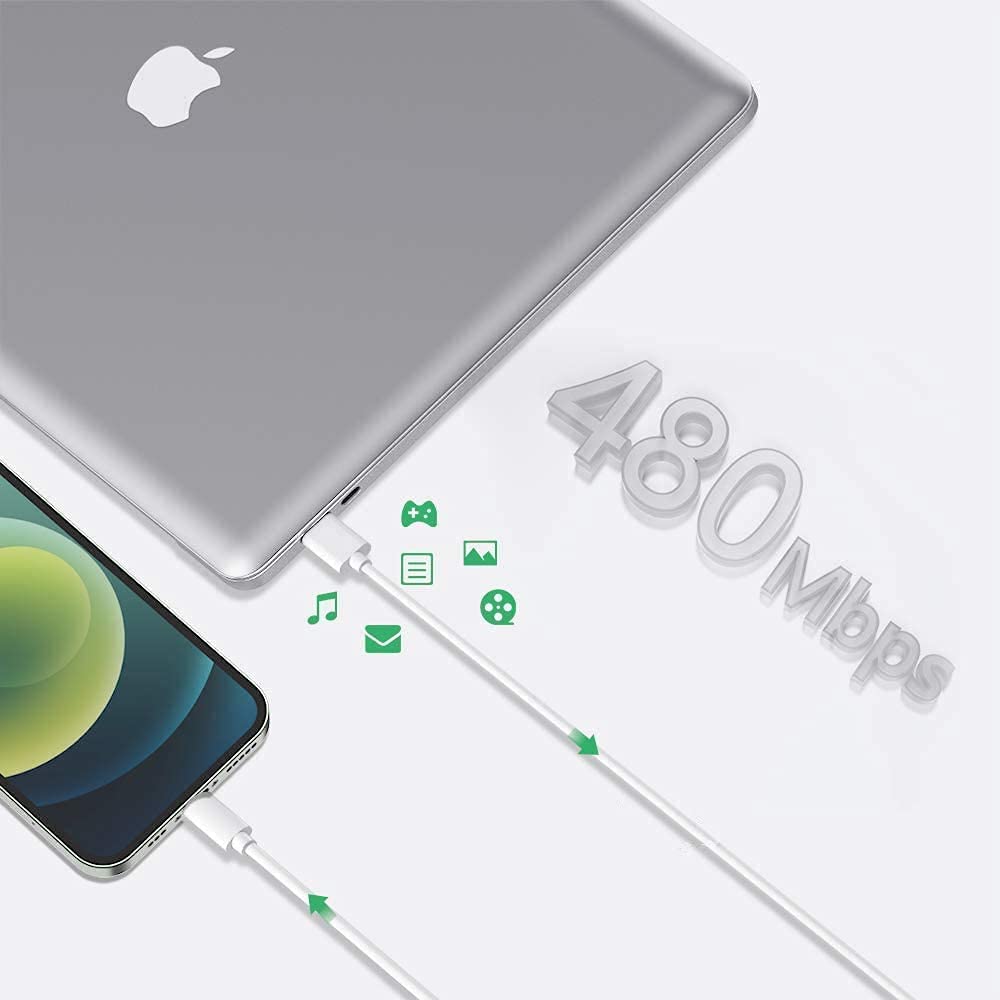 Cargador para iPhone, [Certificado MFi de Apple], paquete de 2 cabl...