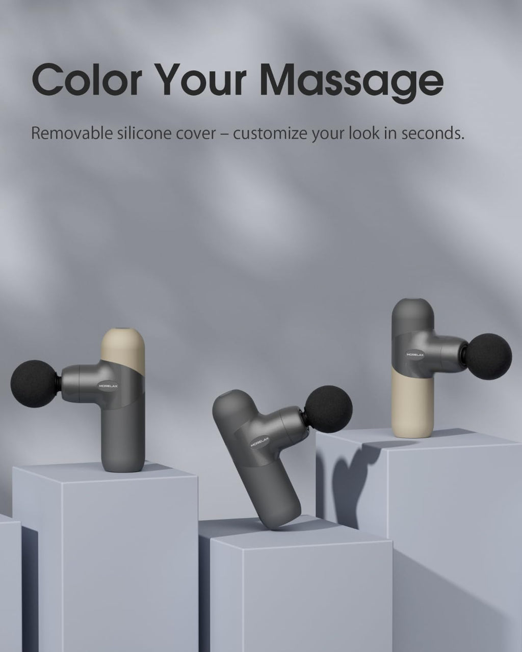 Morelax Mini Massage Gun Deep Tissue, Portable Percussion Muscle Ma...