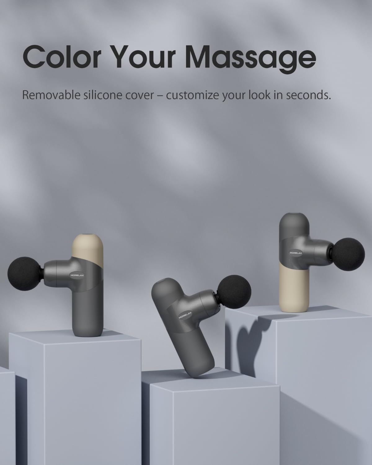 Morelax Mini Massage Gun Deep Tissue, Portable Percussion Muscle Ma...