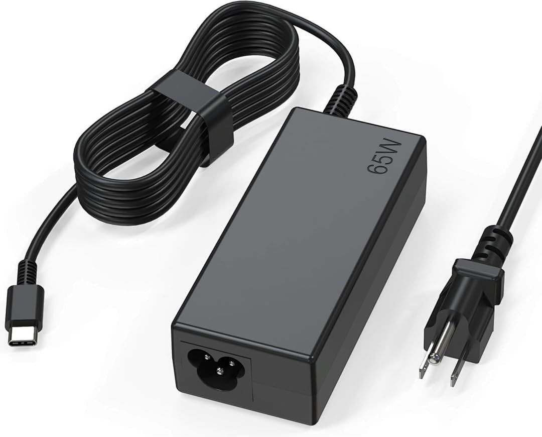 UNAWUDOH Cargador USB C para laptop, cargador de Chromebook de 65 W...