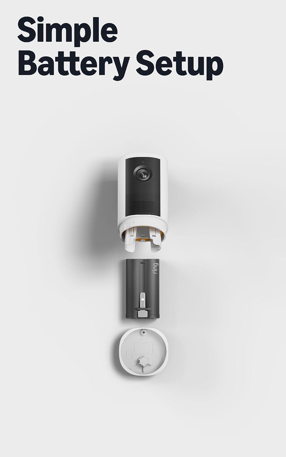 Ring Outdoor Cam 4K Plus (modelo más reciente), con batería, Retina...