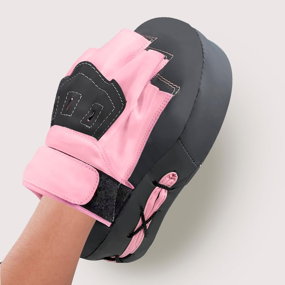 Valleycomfy - Manoplas de boxeo curvadas de piel sintética para ent...